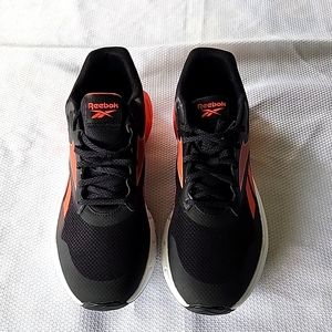 Men's Reebok sneakers, black/orange, Sz 10